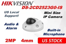 Ⲏіkvіsіon DS-2CD2523G0-IS 1080P 2MP POE EXIR Mini Dome Outdoor IP 4MM w/Mic