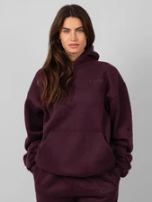 COMFRT Minimalist Hoodie in Maroon - Size Medium
