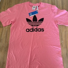 Adidas Men  s Medium Trefoil Pink T-Shirt Original
