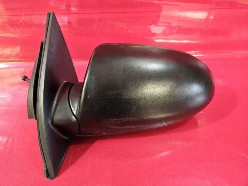 06-09 Hyundai Accent LEFT DRIVER Door Mirror Basic Textured Black Manual Adjust