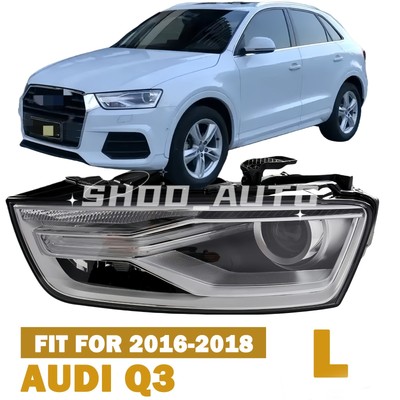 For 2016-2018 Audi Q3 Headlight Xenon/HID Headlamp w/ Ballast Driver Side
