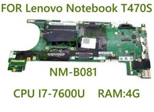 For Lenovo Thinkpad T470S Laptop Motherboard NM-B081 i7-7600U 4G 01ER067 01ER338