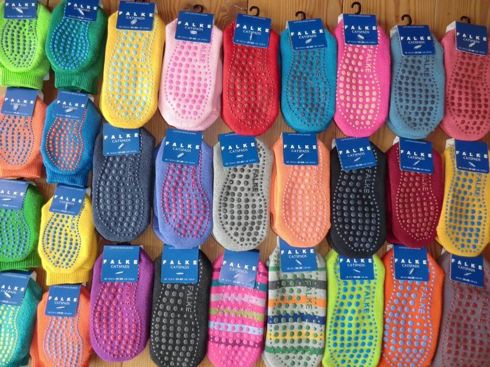 Falke Catspads Stoppersocken Hausschuhsocken Anti-Rutsch ABS 10500 grau blau rot