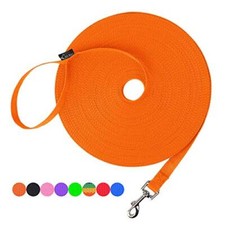 Dog/Puppy Obedience Recall Training Agility Lead - 15ft 20ft 30 Feet Orange