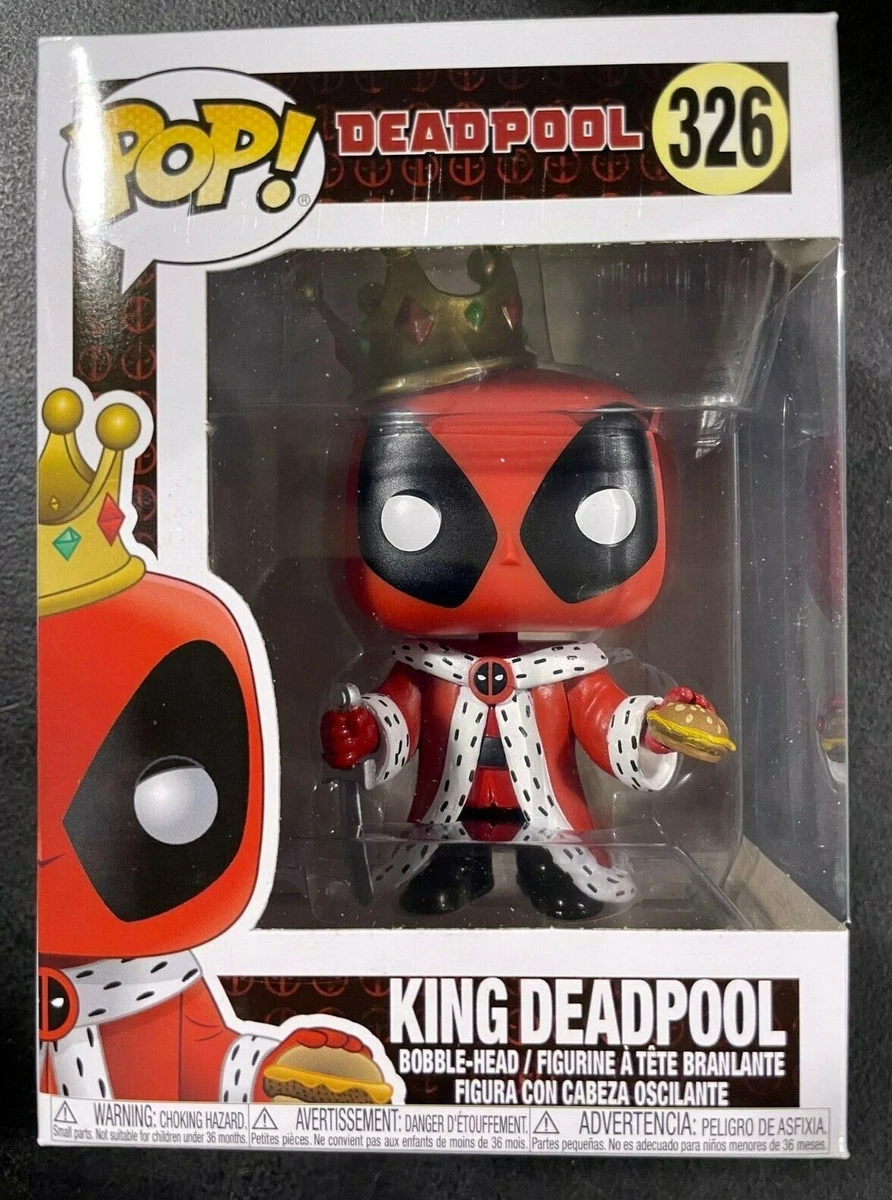 Funko POP! Marvel Deadpool - King Deadpool #326 * No Sticker * New*  Bobble-Head