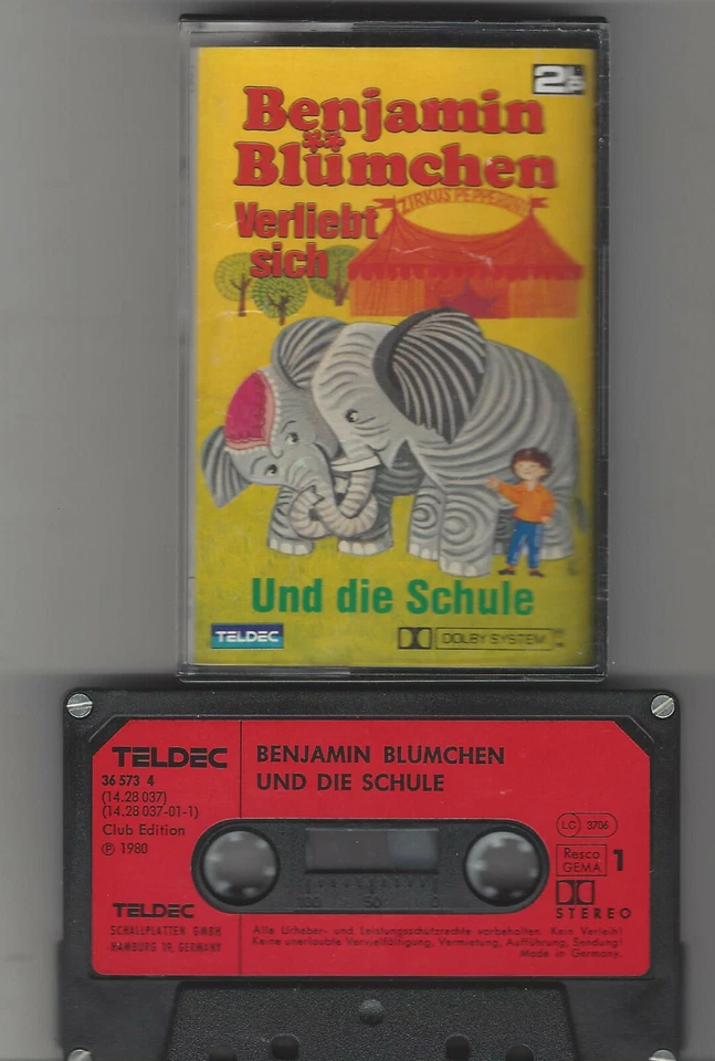 BENJAMIN BLÜMCHEN DOPPELTE SPIELZEIT - Verliebt sich/ Und die Schule 2LP MC - Bild 1 von 1