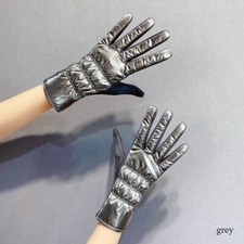 Women Thick Warm Gloves Shiny Elastic Fleece Lined Winter Cycling Windproof Chic