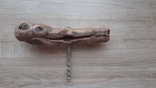 Vintage Handmade Corkscrew Wooden Wine Opener 1960's
