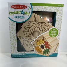 Melissa  Doug Build-Your-Own Wooden Birdhouse Craft Kit NEW Sealed