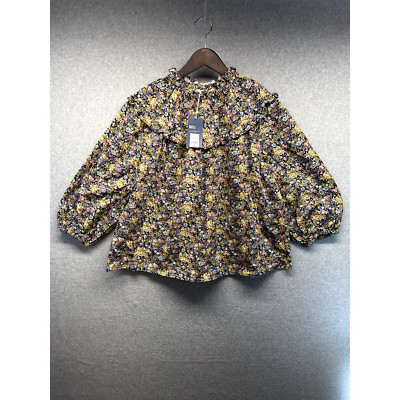 Universal Thread Womens Blouse Size Large Multicolor Floral Long Sleeve NWT