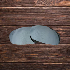 Silver Titanium polarized Replacement Lenses for Oakley Split Jacket