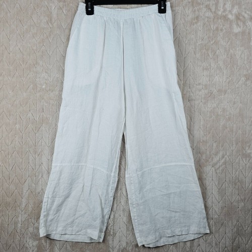 Planet Lauren G Linen Pants 1 4-8 Pull On Pants Coastal Minimal Preppy Quiet Lux