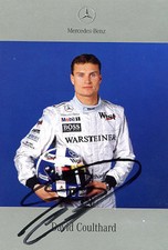 Karta z autografem 4 David Coulthard Formuła 1 Mercedes Benz Drukowany podpis