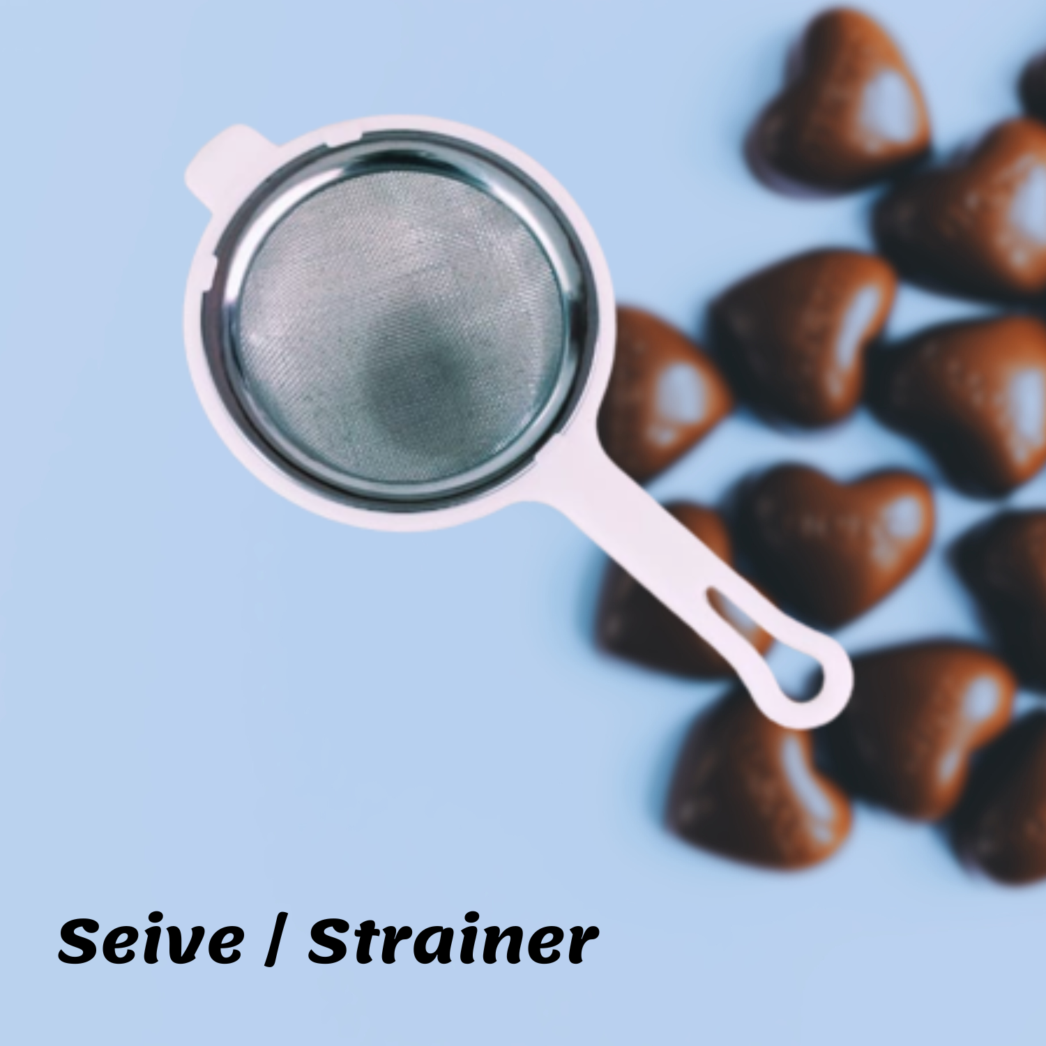 Fine Mesh Wire Strainer Sieve for Coffee, Flour Sifting, and Versatile Kitchen Use-image
