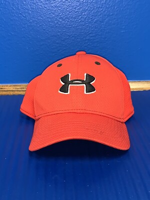 under armour red baseball cap