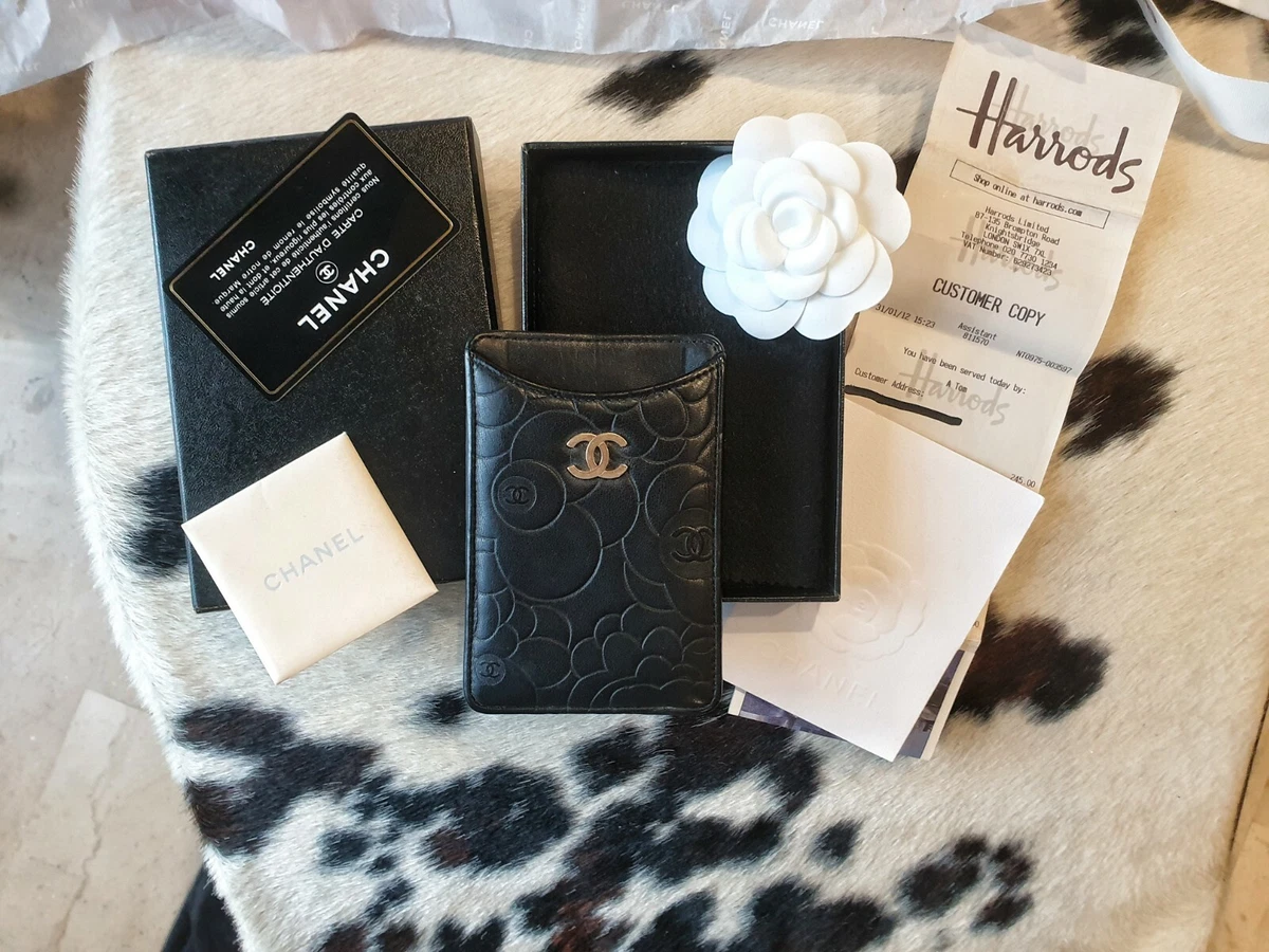 chanel flower card holders