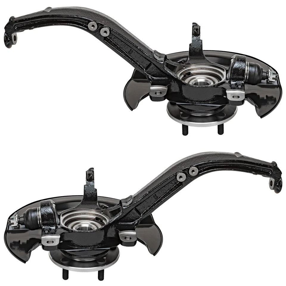 Front Steering Knuckles Rear Wheel Hub Bearings for 2003-2007 Honda Accord 2.4L - Image 3 of 4