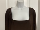 Boohoo Size 24 Thong Body Suit One Piece Snap Crotch Dark Brown Read — photo 3