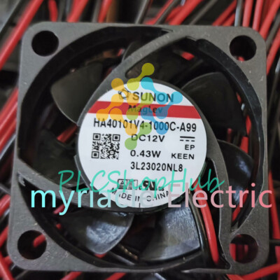 New SUNON Fan HA40101V4-1000C-A99 DC12V 0.43W 4010 4cm 2 wire cooling fan
