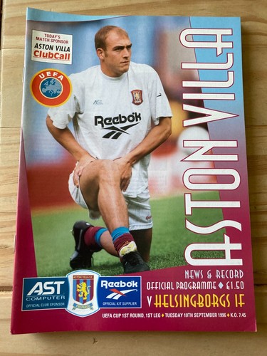Aston Villa HOME & AWAY programmes 1996/97 League & Cup & friendlies FREE POST - Picture 24 of 104