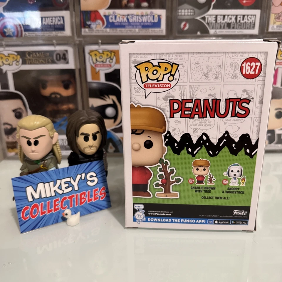 Charlie Brown Brad Kesten autografado Funko Pop Peanuts desenho animado de animação - Imagem 4 de 4