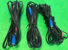 Genuine Set of 3 Bose Left,Center,Right Front Speaker Cables Bare wire Black