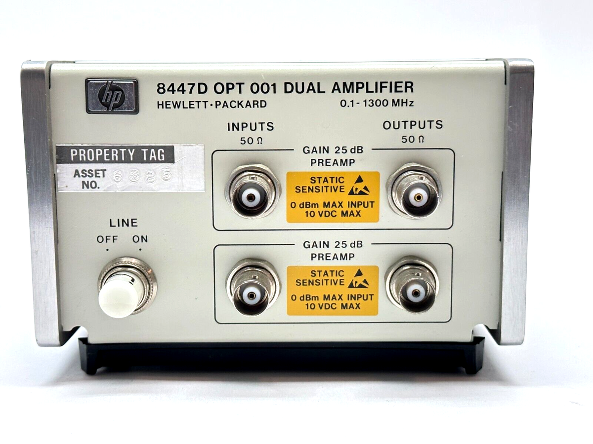 その他 HEWLETT hp 8447D OPT 001 DUAL AMPLIFIER HP 8447D OPT.001 Dual Amplifier 0.1-1300MHz Dual Channel | eBay