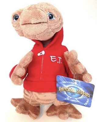 Universal Studios ET Extra Terrestrial Plush Doll With Red Hoodie