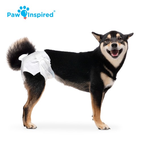 144ct Paw Inspired Dog Diapers Female Disposable, Puppy Diapers for Dogs in Heat - Picture 16 of 27