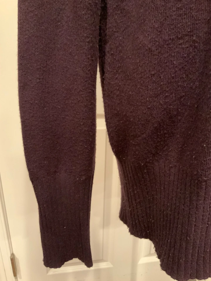 Suéter cuello alto suave morado oscuro French Connection cuello alto, talla grande Foto 3 de 4