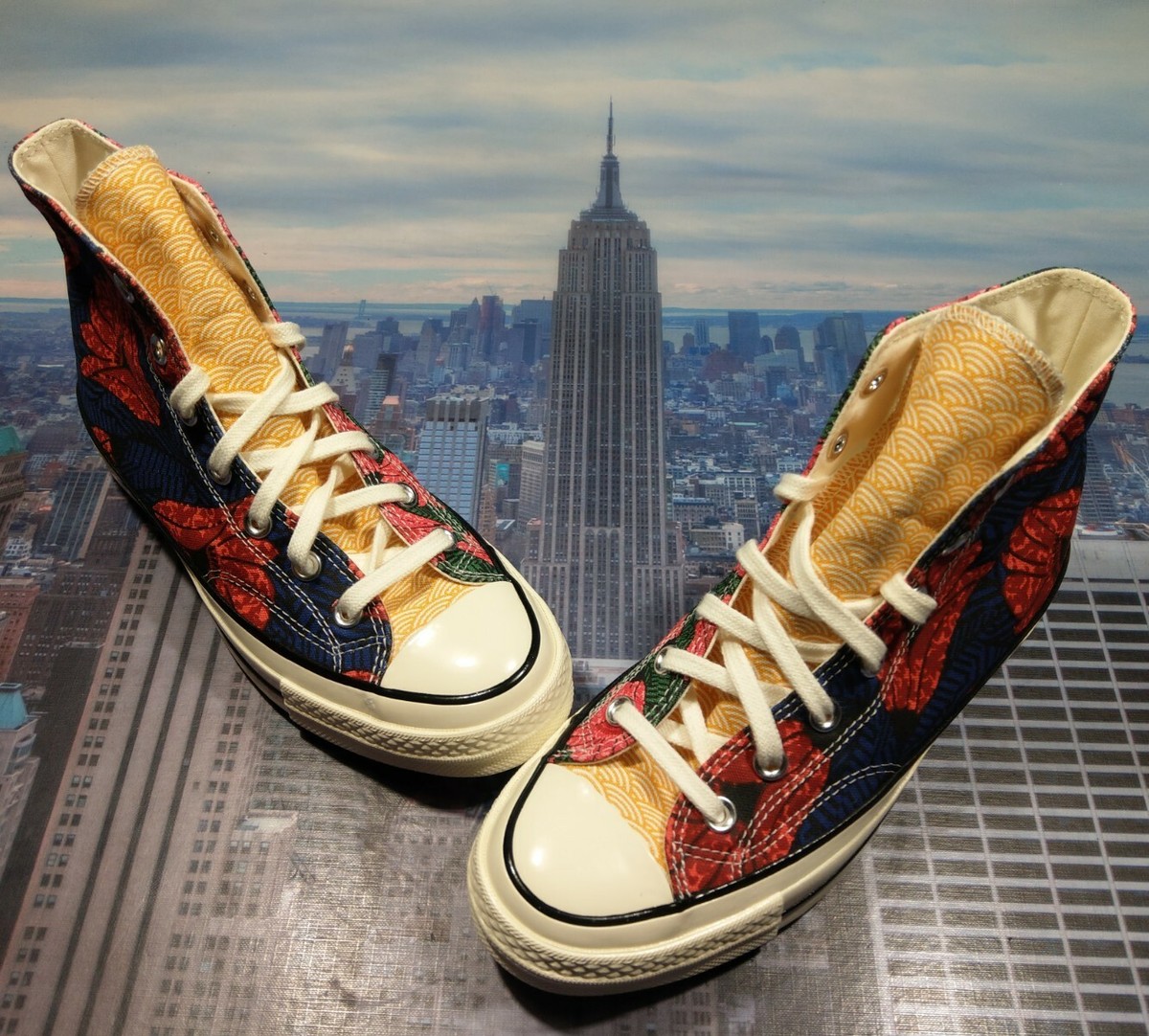 CONVERSE chuck Taylor サンフラワー【30cm】 Converse Chuck 70 High Top Culture Weave Floral Multi Mens