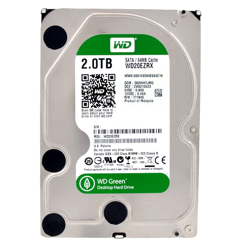 WD Grün 3TB 3.5 " 64MB Cache Intellipower SATA 6.0Gb/S Festp (Gebraucht