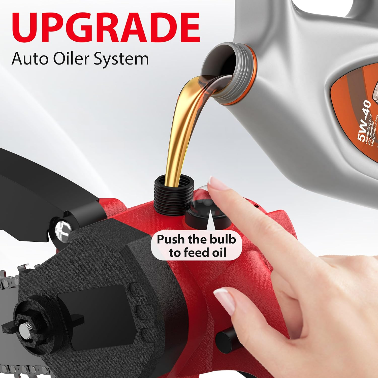 Mini Chainsaw 6Inch Cordless Electric Chainsaw, Portable Pruning Handheld Small 