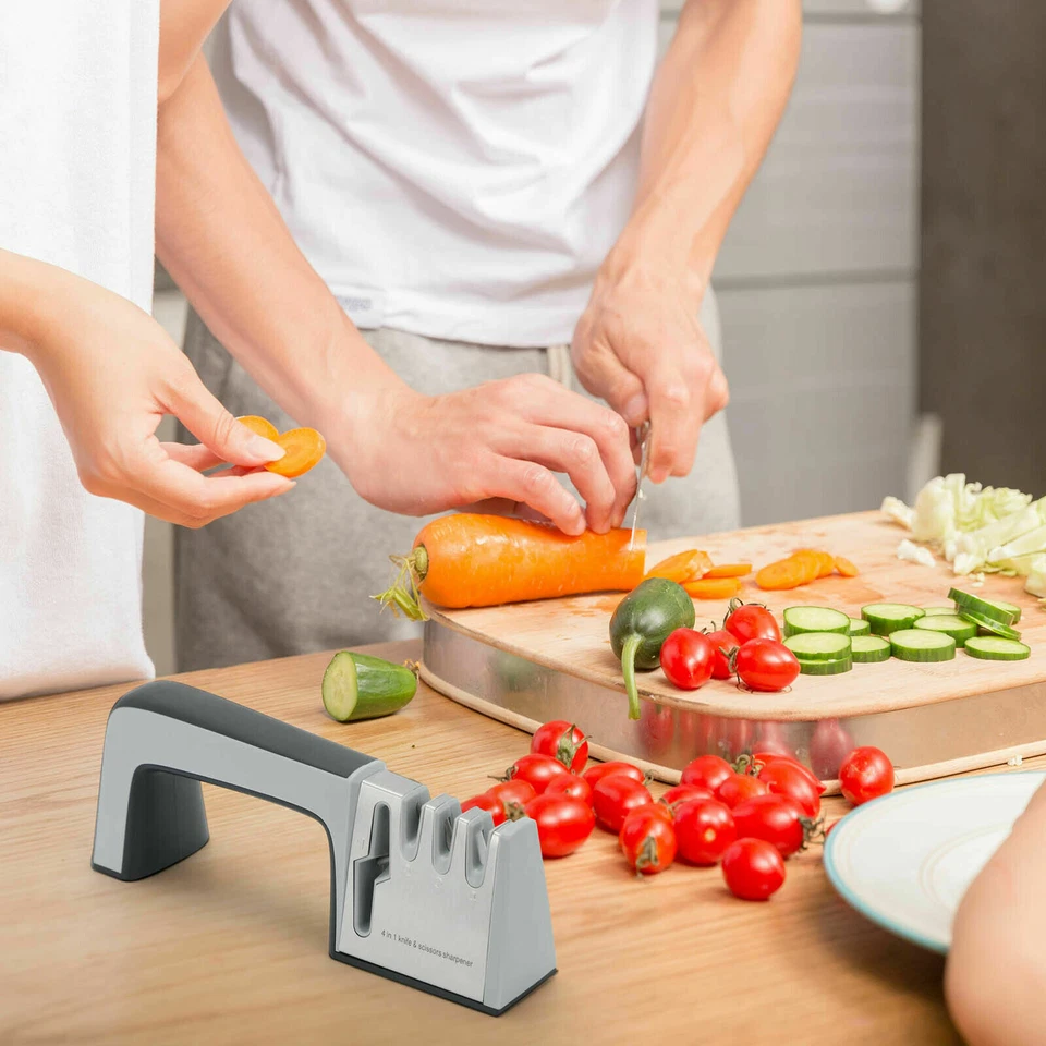 4 Stufen Messerschärfer Messerschleifer Küchenschleifer auch für Scheren Premium - Bild 3 von 4