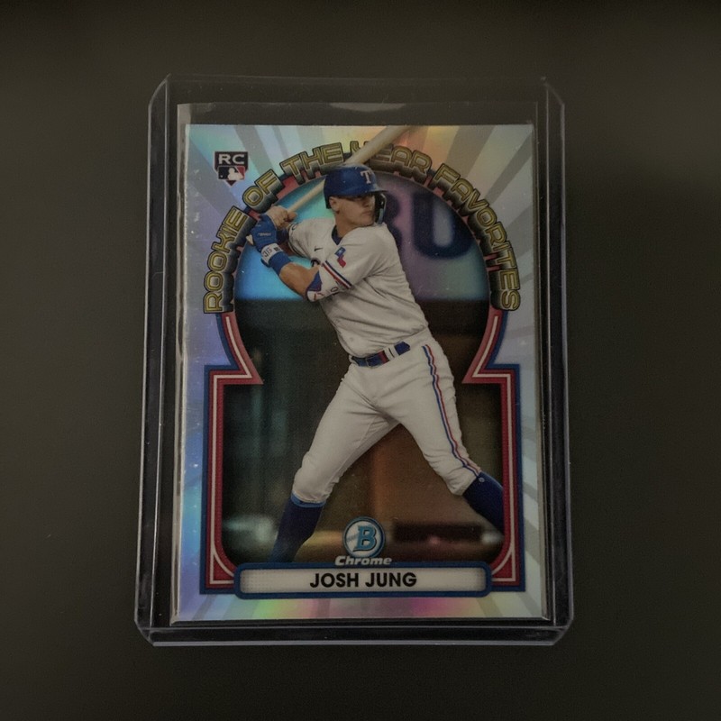 2023 Bowman - Rookie of the Year Favorites #ROYF-9 Josh Jung (RC) Texas Rangers