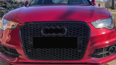 For 2012-2015 Audi A6 C7 S6 Honeycomb Front Bumper Grille RS6