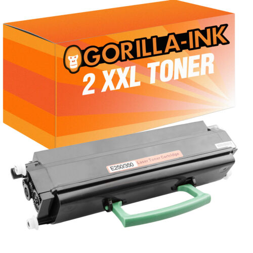 2x Toner XXL für Lexmark E350 E350 E350D E350DN E350Series E352 E352DN - Afbeelding 1 van 2