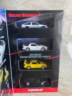 Kyosho 1:64 Initial D Movie Version Diecast 4-Car Set Brand New