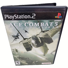 Ace Combat 5 The Unsung War Playstation 2 Video Game Namco Fighter Jets in Case