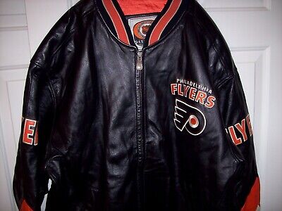 Vintage 90s Philadelphia Flyers XLarge Leather Jacket NHL G Vintage 90s Philadelphia Flyers XLarge Leather Jacket NHL G