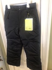 Boys' Waterproof Snow Sport Pants All in Motion Black Size Medium Sku TR12