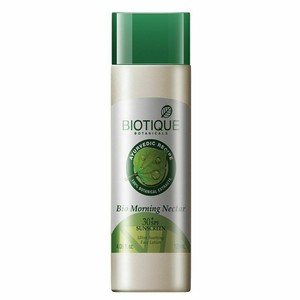 biotique sunscreen morning nectar