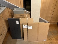 Ellis Bathrooms Vanity Set, Basin, Worktop, 2 x Cupboards, Splashback & Panels.