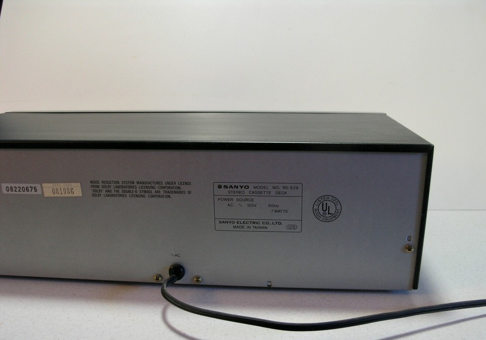 Sanyo RD S29 Stereo Cassette Deck Dolby System Soft Touch Operation eBay