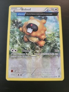 Pokemon TCG Card 2015 Primal Clash - Bidoof 117/160