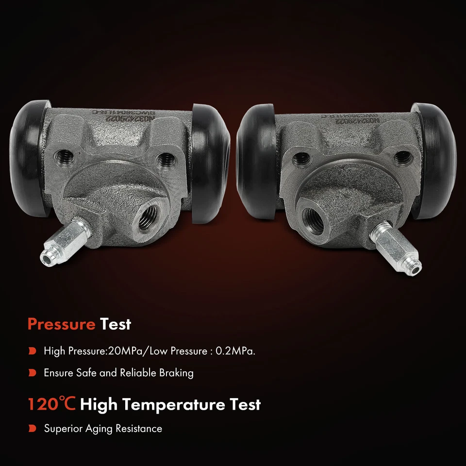 Cilindro de rueda de freno de tambor delantero para conductor y pasajero para Cadillac Calais 1965-1968 Foto 4 de 4