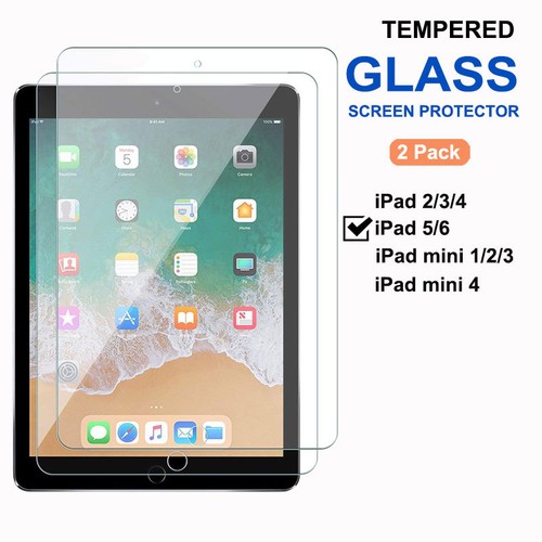 SWIFTLET 2X Tempered Glass Screen Protector for iPad 2 3 4 5 6 7 Mini 1 2 3 4 5 - Picture 8 of 9