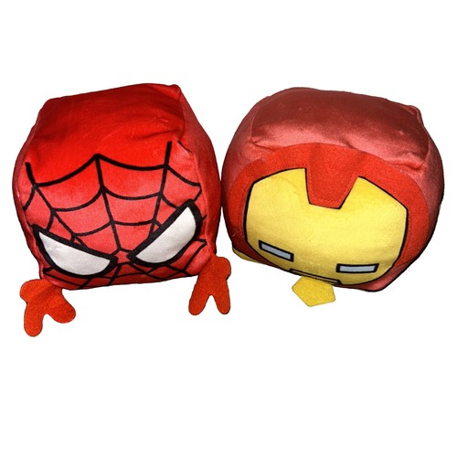 Spider-Man & Iron-Man Cubd Collectibles Soft Plush Stuffed Cube (Marvel, 2017) - Picture 3 of 3