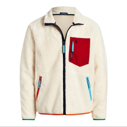 Polo Ralph Lauren Fuzzy Zip-Up Sweater 