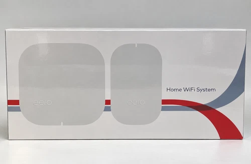 eero Home WiFi System 1 eero + 1 eero Beacon 2nd Gen Router Sealed New - M010201 - product listing photo